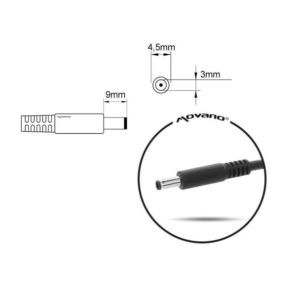 Laptopladdare Mitsu 5ZM018 65 W