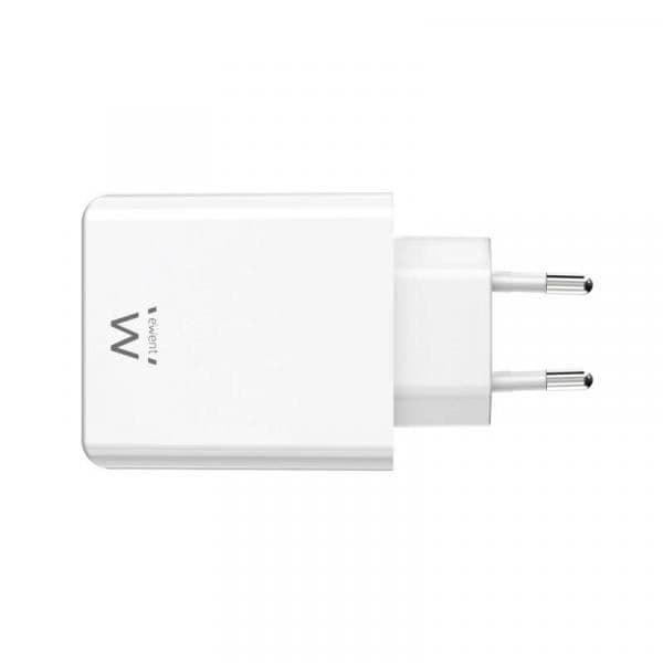 Inomhusladdare - EWENT - EW1328 - Vit - Snabbladdning - Elektrisk skydd