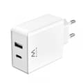 Miniatyrbild 1 av 3: Inomhusladdare - EWENT - EW1328 - Vit - Snabbladdning - Elektrisk skydd
