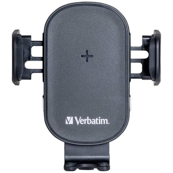 Verbatim FWC-01 Qi Snabb trådlös Billaddare USB Induktiv Laddningsstation Svart