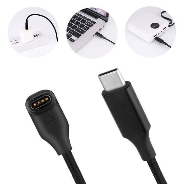 Latauskaapeli 90° USB-C Garmin Forerunner 158