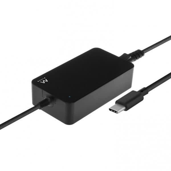 Laddare - Ewent - EW3981 - USB Type-C - 45W - Svart