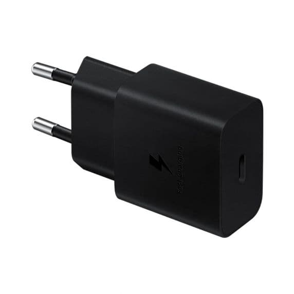 Samsung Laddare USB-C 15W + USB-C Kabel 1m - Svart