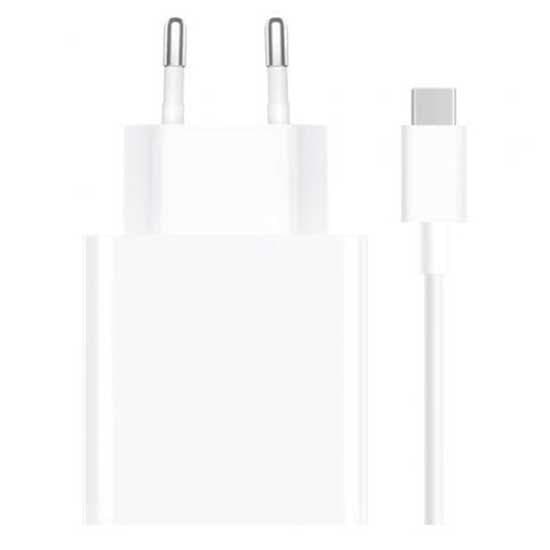 Xiaomi Och Usb-c Usb-c Väggladdare 33w Durchsichtig Vit