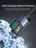 Miniatyrbild 4 av 5: SiGN USB-C till USB-C Kabel 100W med Display, 1.2m - Svart