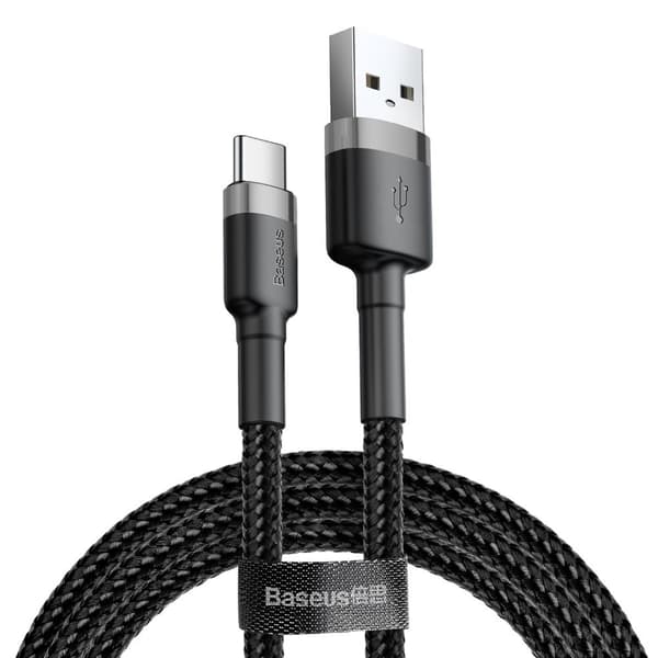 Baseus Cafule USB-kaapeli USB - USB-C 2A 3m - Musta