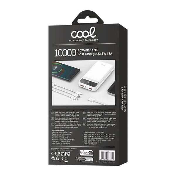 Cool Power Bank 10.000mah 22.5w