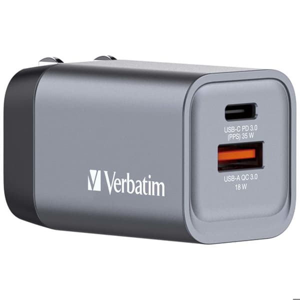 TELEFON, LADDARE, VÄGG, Verbatim Gnc-100 Gan Laddare 4 Portar 35wVerbatim GNC-35. Laddartyp: inomhus, källtyp