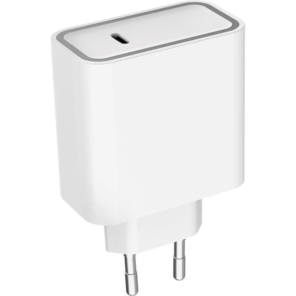 65W strömförsörjning GaN hemladdare + förstärkt USB C/USB C-kabel Livstidsgaranti White Force Power Lite