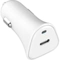 Miniatyrbild 1 av 2: Bilcharger - JUST GREEN - Dubbel - Återvinningsbar - USB-C PD - 25W