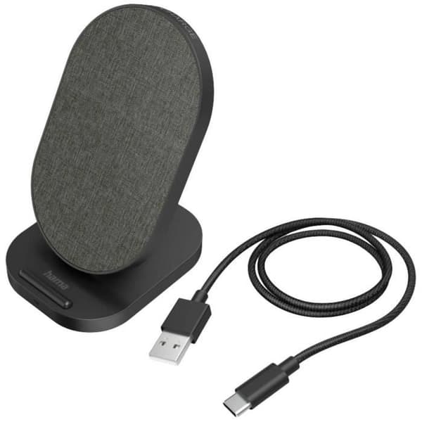 Hama Trådlös laddare 2000 mA QI-FC10S-Fab 00201685 Qi standardutgångar svart