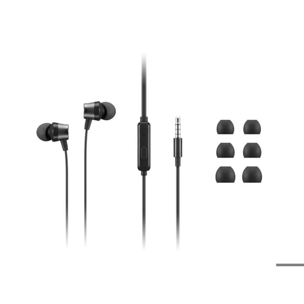 In-ear hörlurar - LENOVO - Gen II - Trådbunden - Svart - 1,2 m kabel