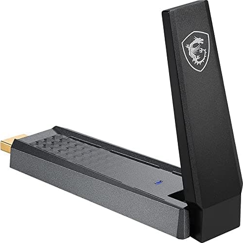 MSI AX1800 WiFi USB Adapter AX1800 Dual Band, USB 3.0 (GUAX18) Sort