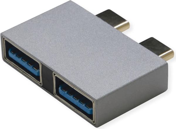 ROLINE USB3.2Gen1 Adptr. 2x C - A ST/BU - Adapter - Digital/Data (12.03.2947)
