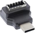 Miniatyrbild 1 av 3: InLine® USB 3.2-adapter, USB-C-kontakt till internt USB-E-uttag på frontpanelen