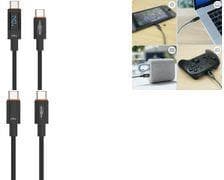 Ansmann USB-C -> S/S 120cm ladekabel 140W antracit - 1,2 m (1700-0176)
