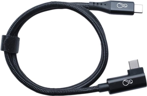 Bachmann Ochno USB-C-kabel vinklad 0,7 m svart - kabel - digital/data - 0,7 m (920.0011)