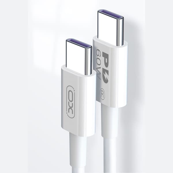 XO Ladekabel - PD 60w - USB-C / USB-C - 1m - Android og iPhone