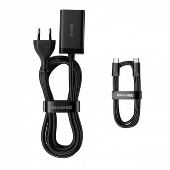 Baseus Mukana Usb-c Usb-a Ja Usb-c Seinälaturi Gan3 Pro 65w 3a 2xusb-a 2xusb-c