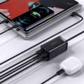 Pikkukuva 7 / 7: Baseus Mukana Usb-c Usb-a Ja Usb-c Seinälaturi Gan3 Pro 65w 3a 2xusb-a 2xusb-c