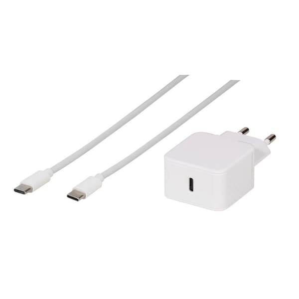 Vivanco Usb-c Oplader 62399 Transparent Hvid