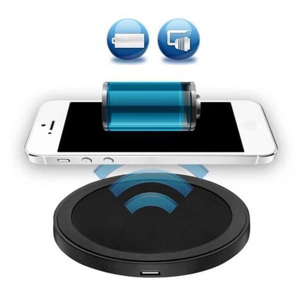 SHOP-STORY - Trådlös induktionsladdare för Micro-USB-smarttelefoner, SAMSUNG, HTC, SONY, MOTOROLLA och andra - Färg Svart