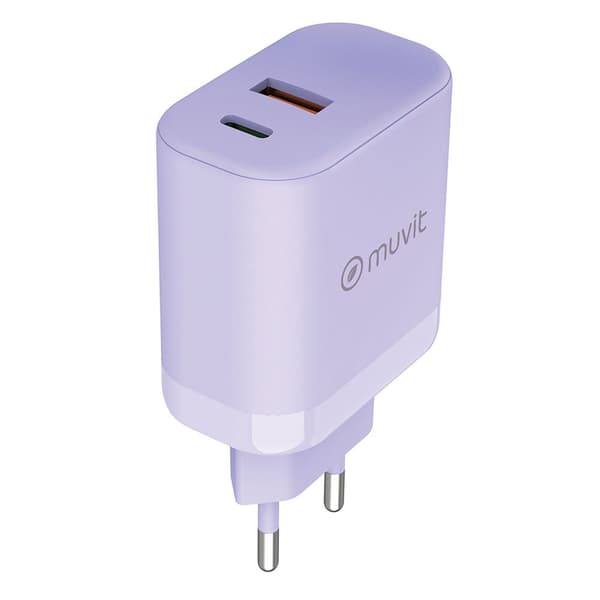 Muvit For Change Usb-a Og Usb-c Vægoplader 36w + Pd 45w