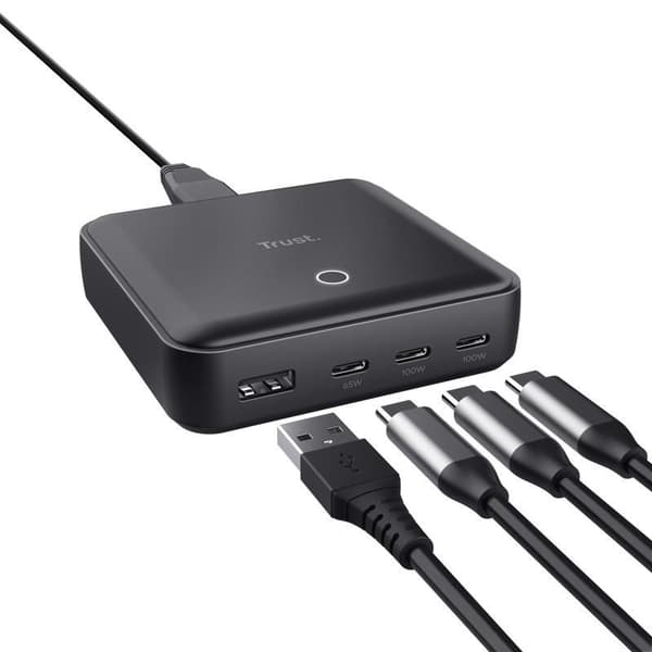 Laddare TRUST Maxo 100W USB-C 4-port