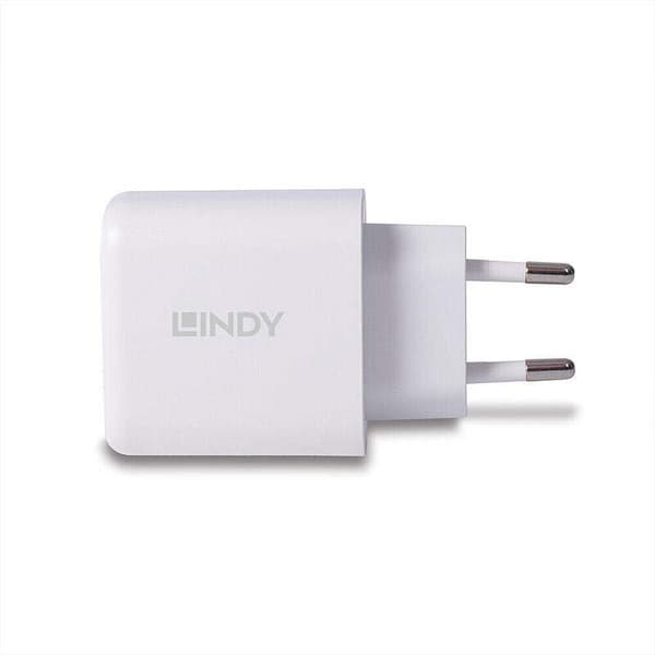Lindy Usb-a Og Usb-c Vægoplader 65w