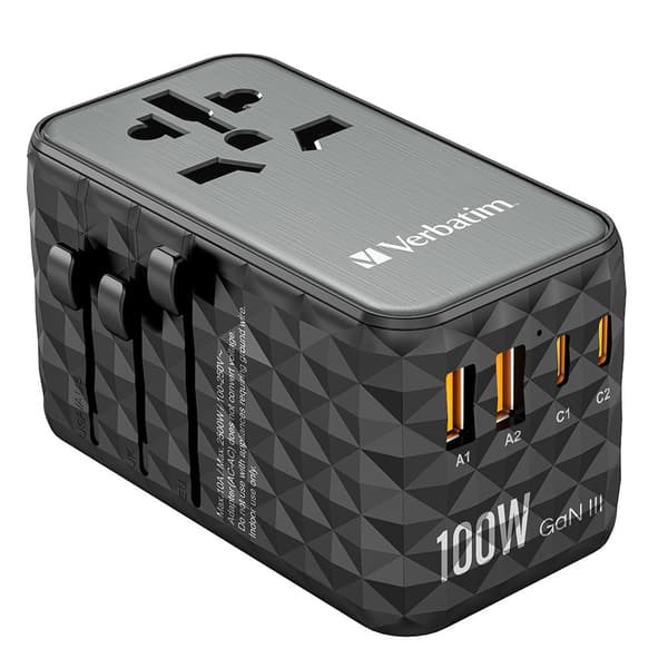 Verbatim Usb-c Og Usb-c Vægoplader Uta-06 Gan Iii Universal Sort