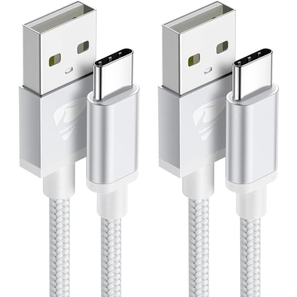 (2st) Laddsladd för Samsung Galaxy S25 S24 S22 S23 S9 S10 S20 S21 och iPhone 15 / 16! - 1M- Ladd (2-PACK) 1 meter