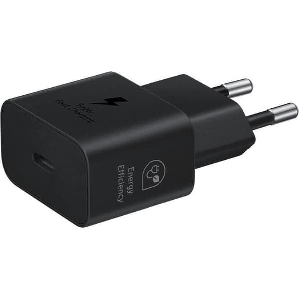 SAMSUNG FAST 25W USB C nätladdare utan kabel svart