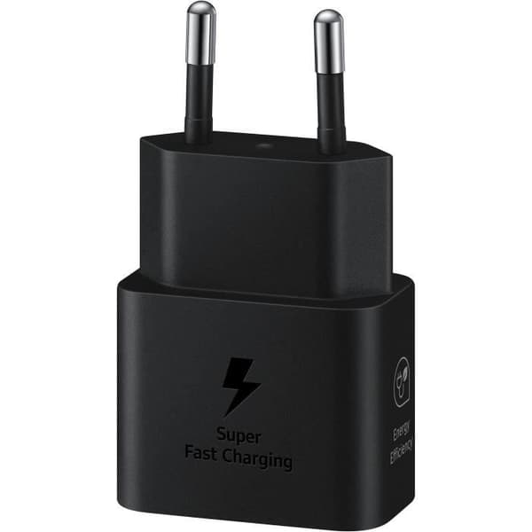 SAMSUNG FAST 25W USB C nätladdare utan kabel svart