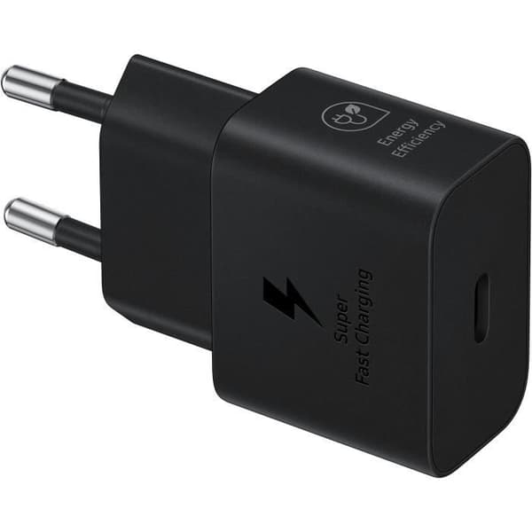 SAMSUNG FAST 25W USB C nätladdare utan kabel svart
