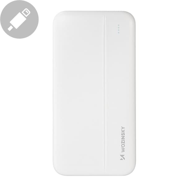 Powerbank Li-Po 10000mAh 2xUSB hvid
