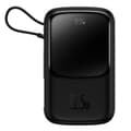Miniatyrbillede 1 af 6: Powerbank med hurtigopladning 10000mAh 22,5W QC-PD-SCP-FCP USB-C kabel sort