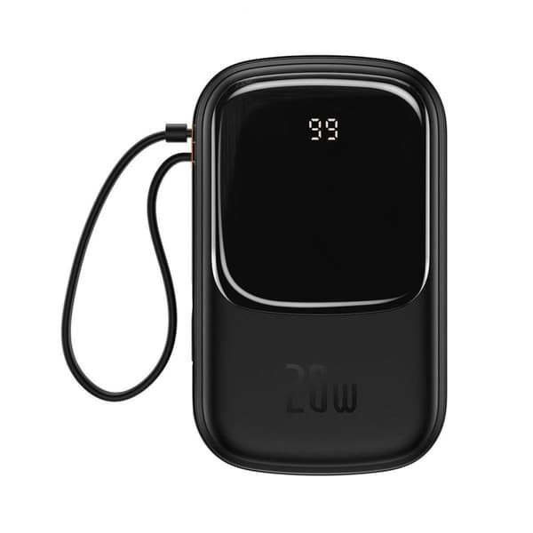 Powerbank med hurtig opladning 20000mAh 20W QC-PD-SCP-FCP kabel Iphone Lynsort