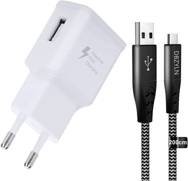 Pack Laddare + Kabel för Samsung Galaxy A34 5G Snabbladdare Ultrakraftig och snabb NY GENERATION 3A med USB-Typ C-KABEL