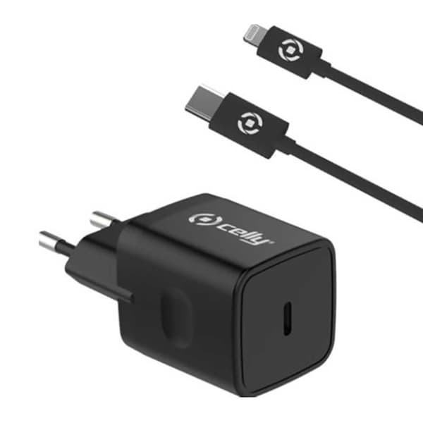 Celly Usb-c Vægoplader Light 20w Søvfarvet