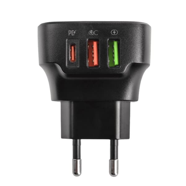 32W laturi 3 porttia USB PD QC Ldnio Q334 musta