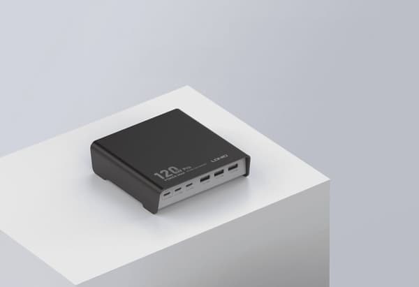 120W laturi 6 USB A ja C porttia Ldnio Q605 musta
