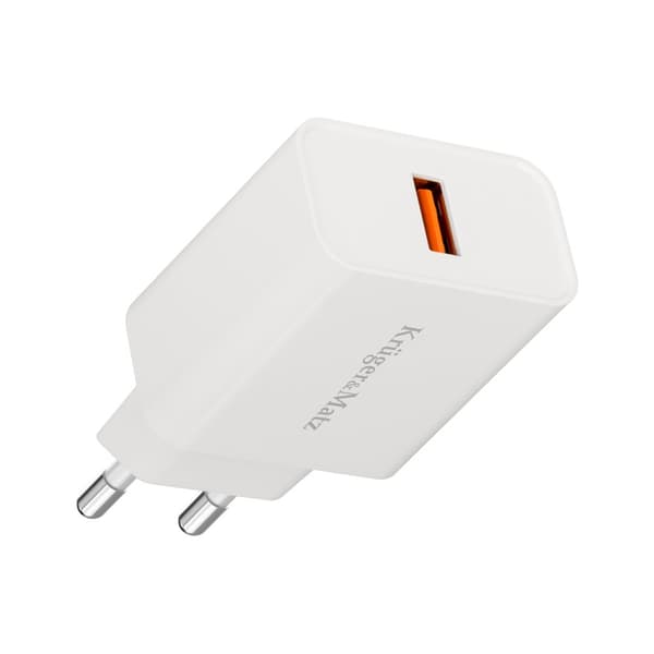 Kruger & Matz nätladdare med Quick Charge-funktion