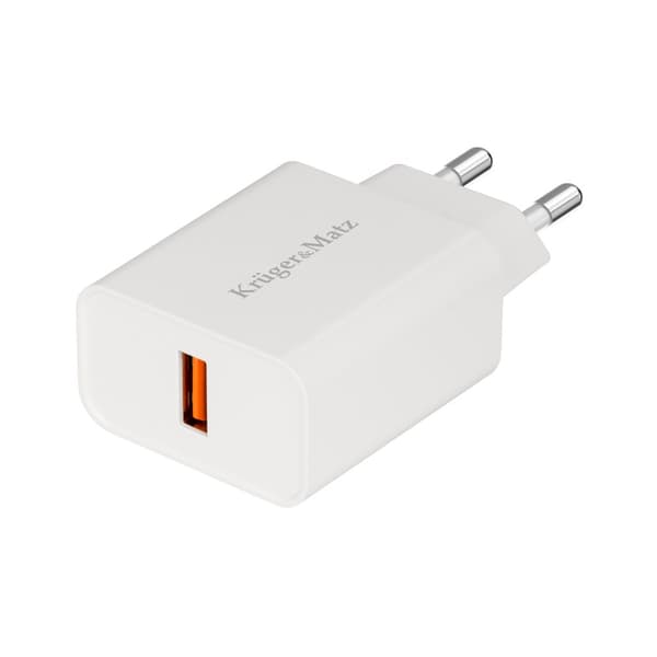 Kruger & Matz nätladdare med Quick Charge-funktion
