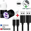 Miniatyrbild 1 av 4: Bilströmadapter - Xiaomi - Autoladdarpaket - 2 USB-portar - 2 Micro USB-kablar - Svart