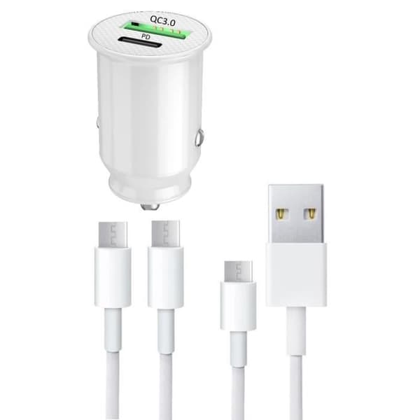 Billaddare för Xiaomi Redmi Note 11T 5G Snabbladdning 30W PD &amp; QC 3.0 + 1 Typ C-kabel + 1 TypeC-kabel TypeC