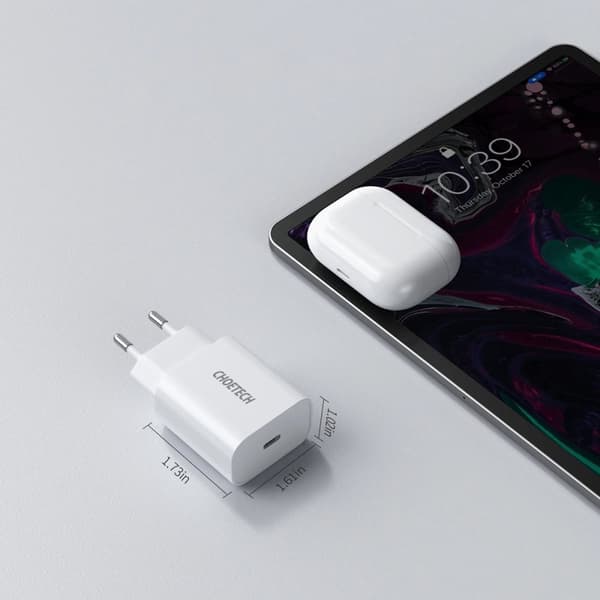 Choetech USB Adapter Type-C PD 20W - Hvid