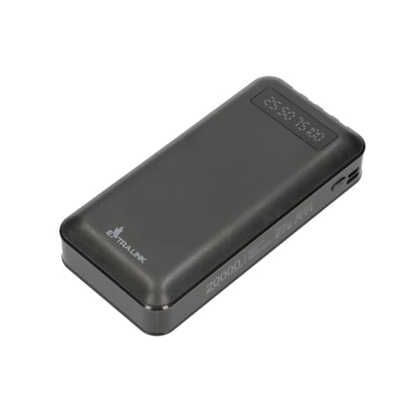 Extralink EPB-084 20000mAh Musta | Powerbank | Virtapankki, USB-C
