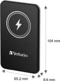 Miniatyrbillede 2 af 11: Charge 'n' Go magnetisk trådløs powerbank 10000 sort