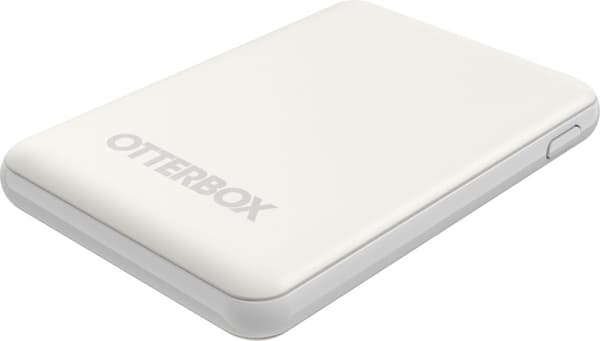 OtterBox USB-A powerbank 5.000 mAh 10W med 3-i-1 kabel 1M Hvid
