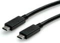 Miniatyrbillede 1 af 6: ROLINE USB 3.2 Gen 2 kabel, med PD (Power Delivery) 20V5A, Emark, CC, M/M, sort, 1 m